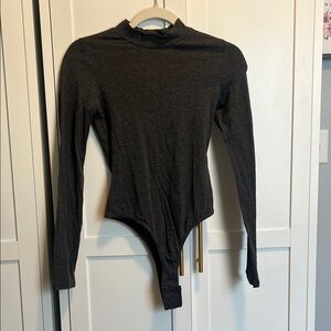 Bozzolo Black Long Sleeve Bodysuit